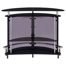 Amarillo Freestanding Glass Top Home Bar Wine Cabinet