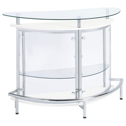 Amarillo Freestanding Glass Top Home Bar Wine Cabinet