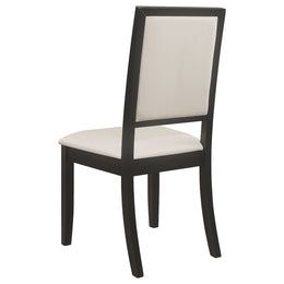 Louise  Rectangular Extension Leaf Dining Set Black