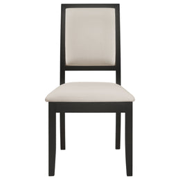 Louise  Rectangular Extension Leaf Dining Set Black