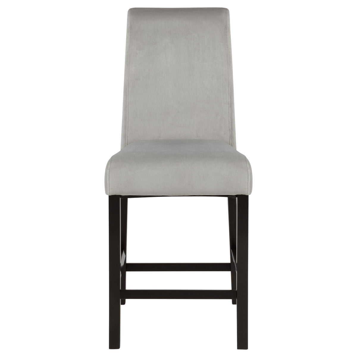 Stanton Velvet Upholstered Counter Chair Grey (Set of 2)