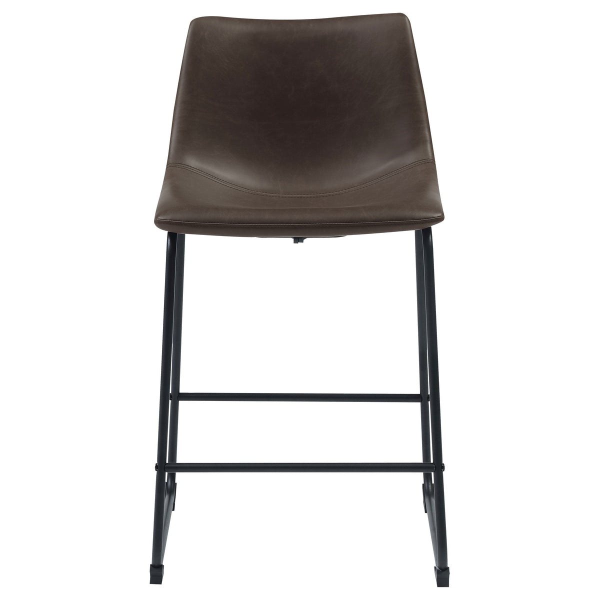 Michelle Upholstered Bar Chair Brown (Set of 2)