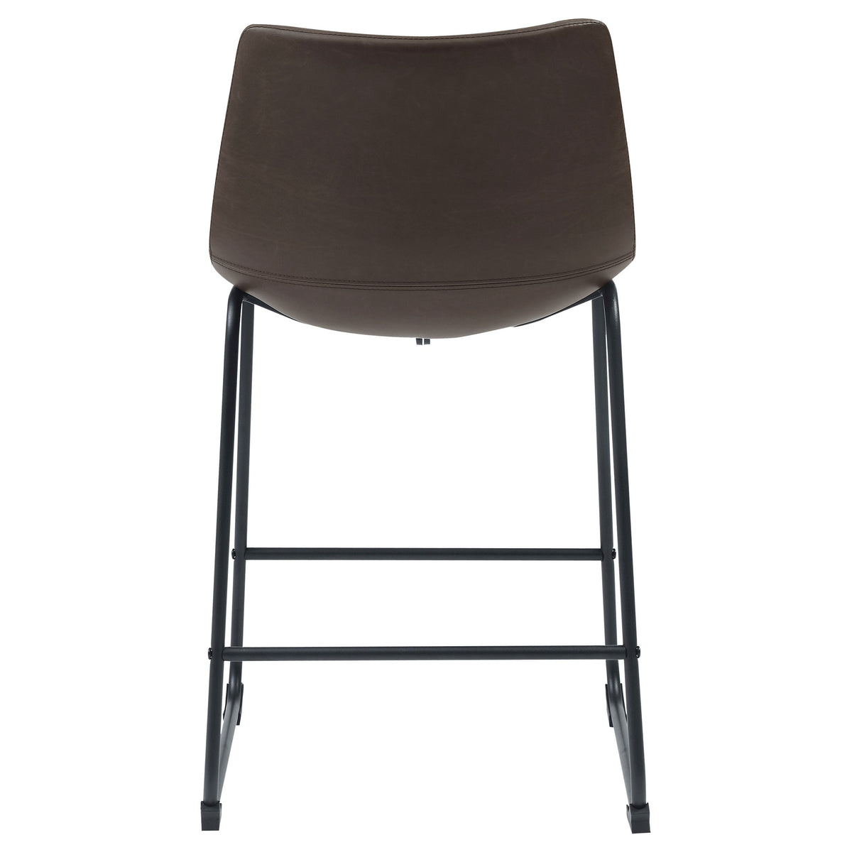 Michelle Upholstered Bar Chair Brown (Set of 2)