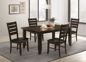 Dalila  Rectangular Dining Table Set Cappuccino