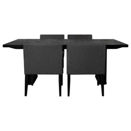 Catherine  Rectangular Dining Table Set Black