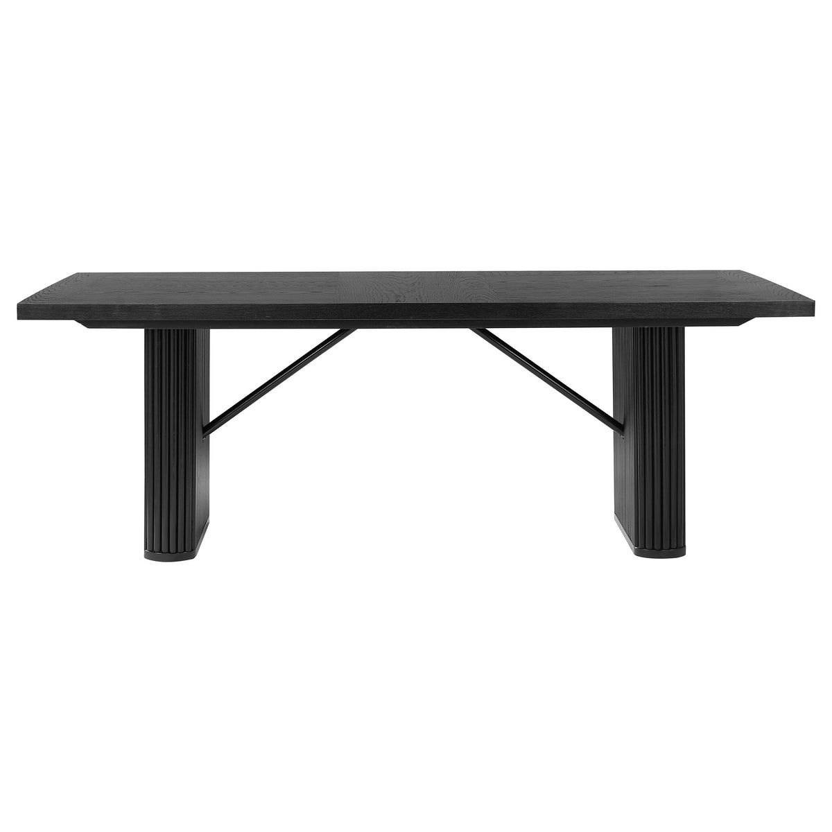 Catherine  Rectangular Dining Table Set Black