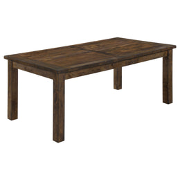 Coleman Rectangular Dining Set Rustic Golden Brown