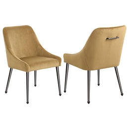 Mayette Upholstered Dining Side Chair Blue (Set of 2)