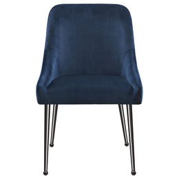 Mayette Upholstered Dining Side Chair Blue (Set of 2)