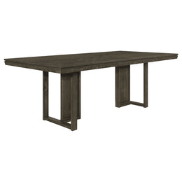 Kelly  Rectangular Dining Table Set Dark Grey