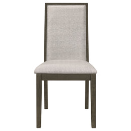 Kelly  Rectangular Dining Table Set Dark Grey