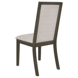 Kelly  Rectangular Dining Table Set Dark Grey