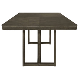 Kelly  Rectangular Dining Table Set Dark Grey