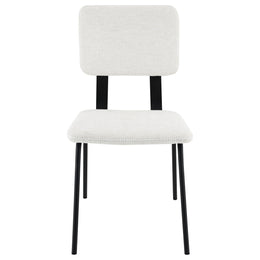 Calla Fabric Upholstered Dining Side Chair Grey (Set of 2)