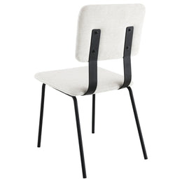 Calla Fabric Upholstered Dining Side Chair Grey (Set of 2)