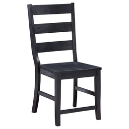 Newport  Rectangular Trestle Dining Table Set Black