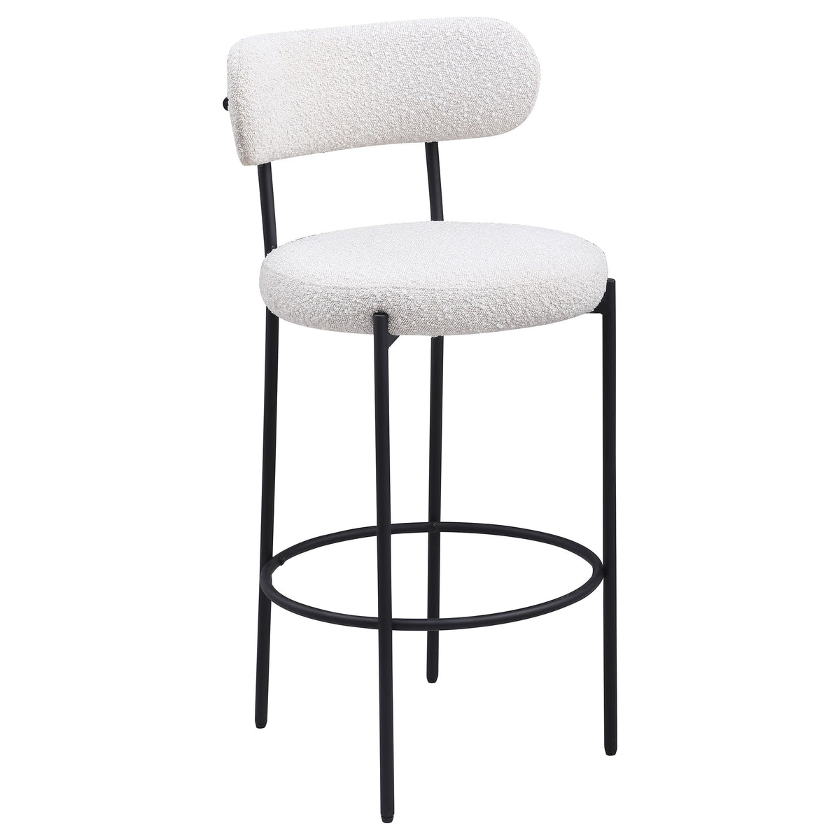 Viola Boucle Upholstered Counter Chair Cream (Set of 2)