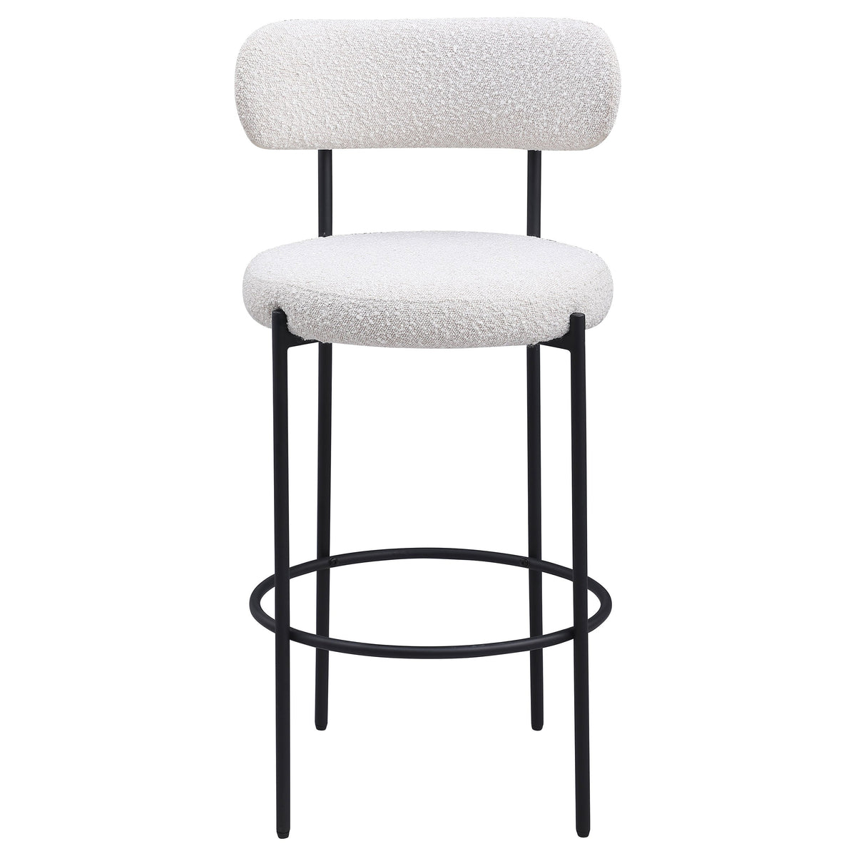 Viola Boucle Upholstered Counter Chair Cream (Set of 2)