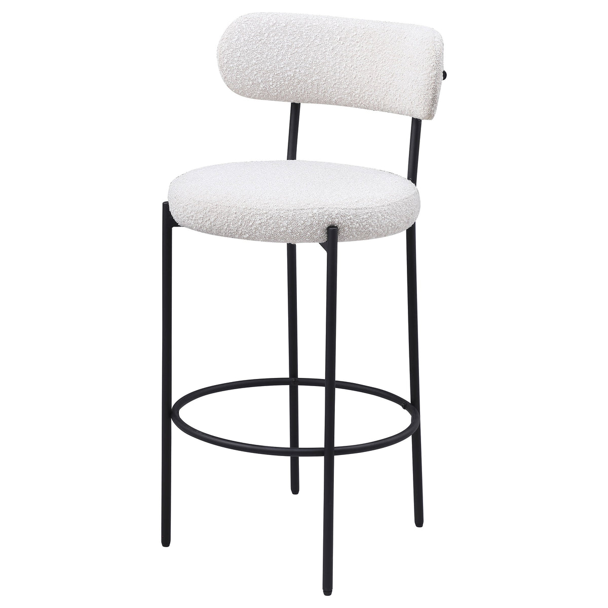 Viola Boucle Upholstered Counter Chair Cream (Set of 2)