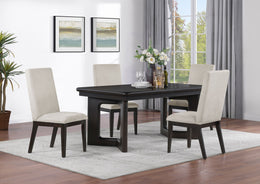 Hathaway  Rectangular Dining Table Set Acacia Brown