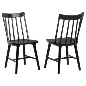 Middleton Solid Wood Dining Side Chair Black (Set of 2)