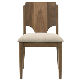 Crestmore  46-inch Round Wood Dining Table Set Walnut