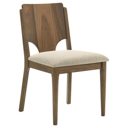 Crestmore  46-inch Round Wood Dining Table Set Walnut