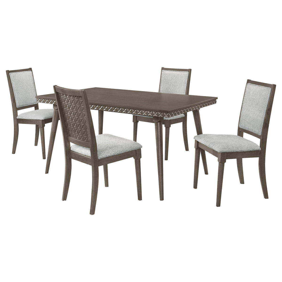 Onslow  59-inch Rectangular Dining Set Dark Brown