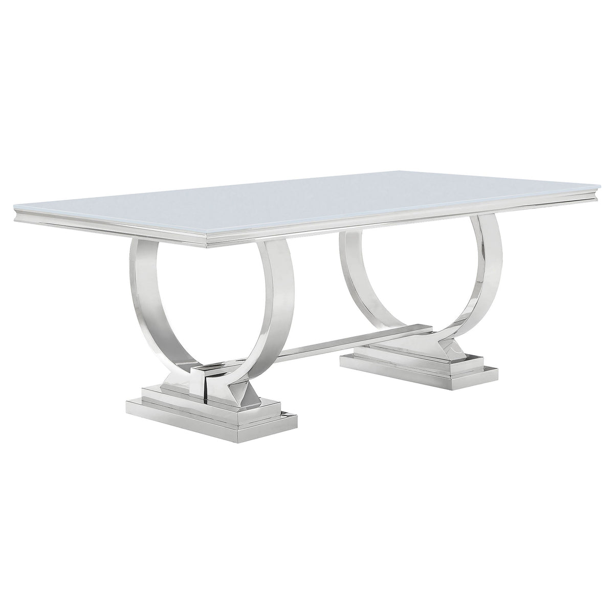 Antoine  Rectangular Glass Top Dining Set