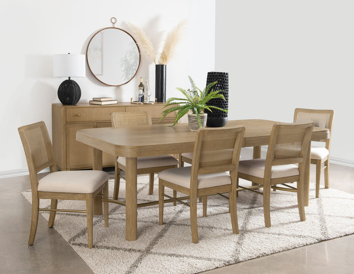 Arini  Extension Leaf Dining Table Set Black