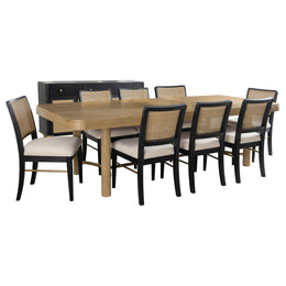 Arini  Extension Leaf Dining Table Set Black
