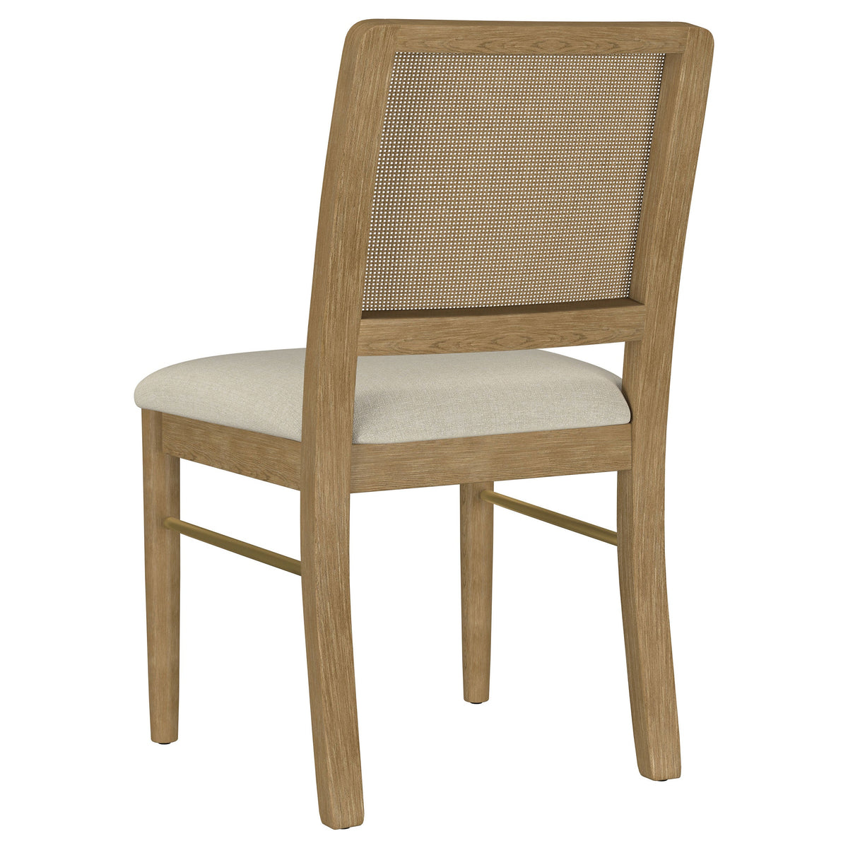 Arini Rattan Cane Dining Side Chair Black (Set of 2)