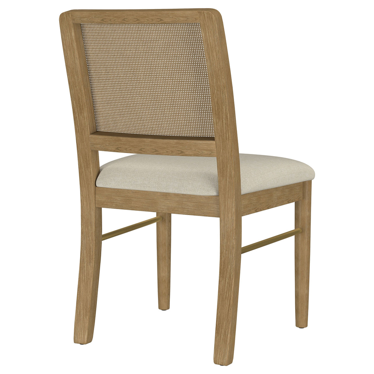 Arini Rattan Cane Dining Side Chair Black (Set of 2)