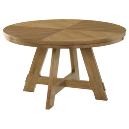 Danvers  Dining Table Set Brown Oak and Latte