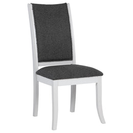 Judd  54-inch Round Wood Dining Table Set Pearl White