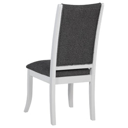 Judd  54-inch Round Wood Dining Table Set Pearl White