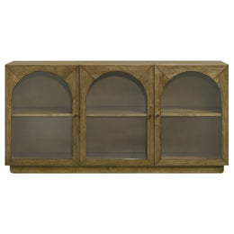 Castlewood 71-inch Dining Sideboard Buffet Server Brown Oak