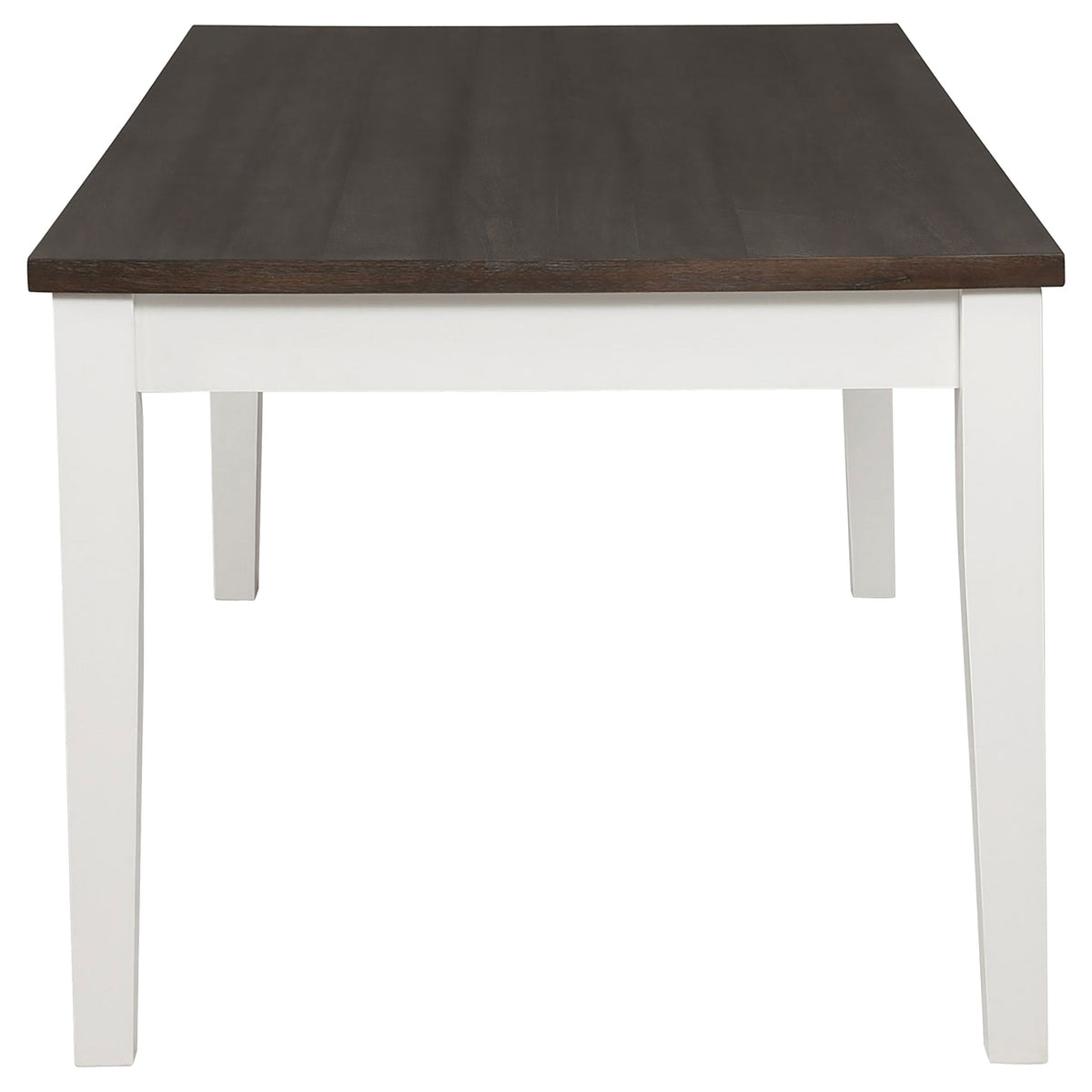 Kingman  Rectangular Dining Set Espresso and White