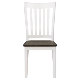 Kingman  Rectangular Dining Set Espresso and White