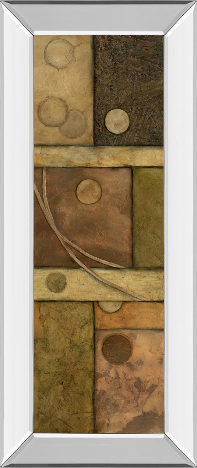 Mirrored Frame Circle Game Ii  By Norm Olson 18X42 Mirror Frame Print