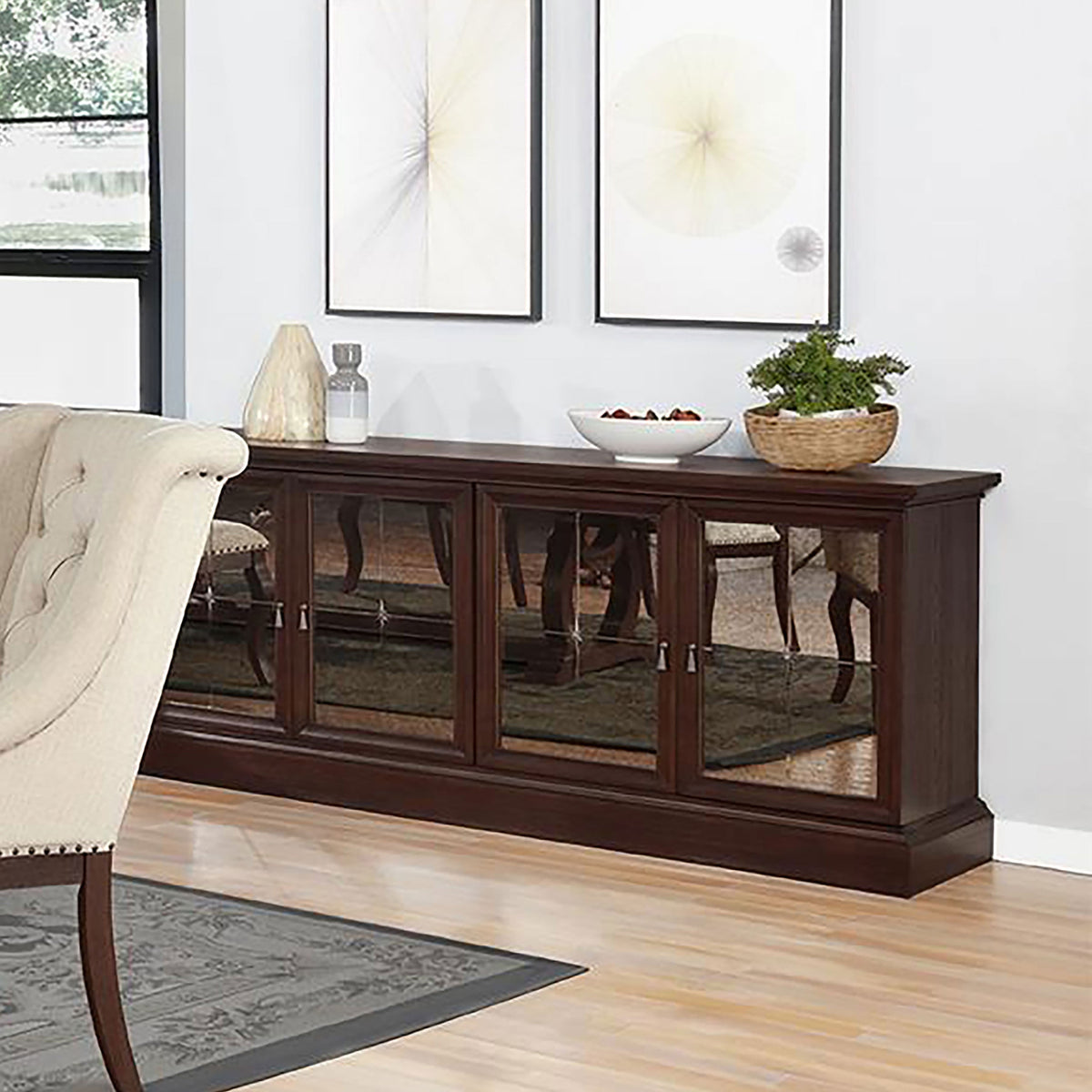 Brockway 4-door Dining Sideboard Buffet Cabinet