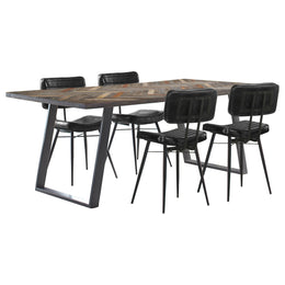 Misty  Rectangular Dining Set Sheesham and Camel