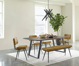 Misty  Rectangular Dining Set Sheesham and Camel