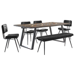 Misty  Rectangular Dining Set Sheesham and Camel