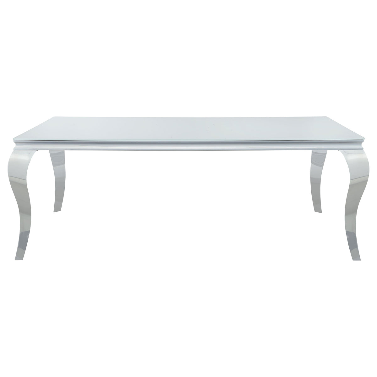 Carone Rectangular 61-inch Glass Top Dining Table Black