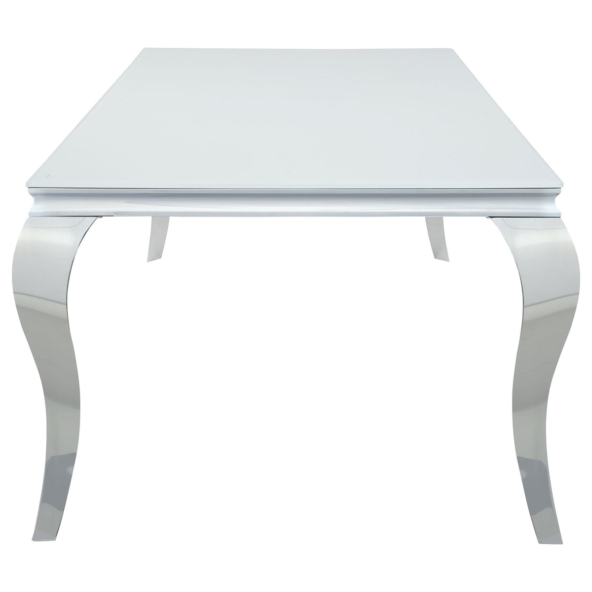 Carone Rectangular 61-inch Glass Top Dining Table Black