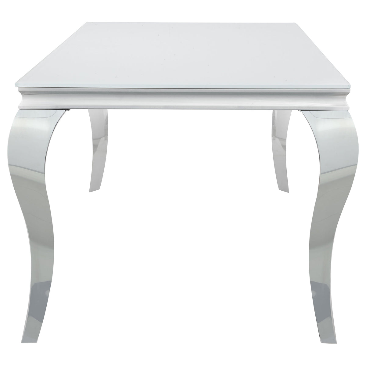 Carone Rectangular 61-inch Glass Top Dining Table Black