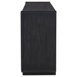Leandro 2-drawer Dining Sideboard Server Burnished Black