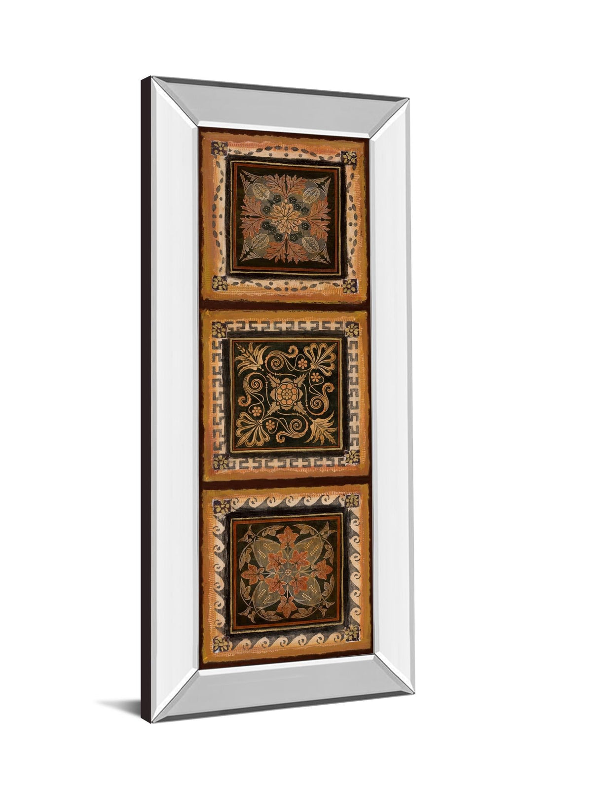 Mirrored Frame Folk Art Panel Ii By Tava Studios 18X42 Mirror Frame Print