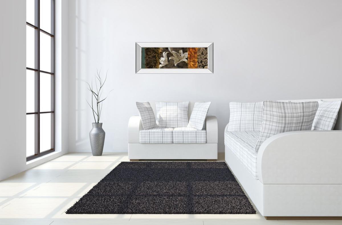 Mirrored Frame Evanescent Ii By Keith Mallet 18X42 Mirror Frame Print